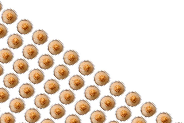 几个巴西软糖软糖球 呈对角线排列 有复制空间 — 图库照片