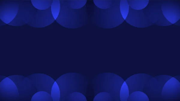 Dark Blue Gradient Background Copy Space — Stock Vector