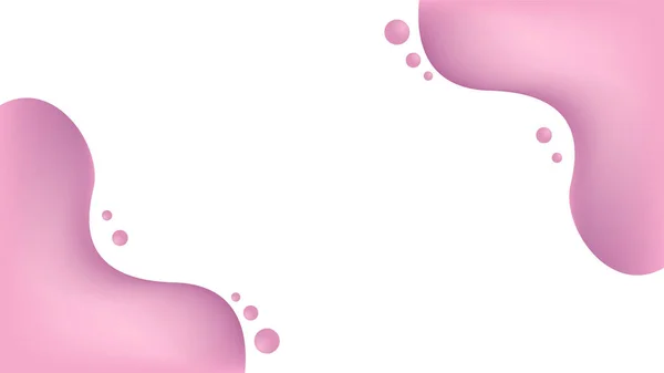 Розовая Жидкость Белом — стоковый вектор