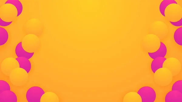 Orange Background Bubbles — Stock Vector