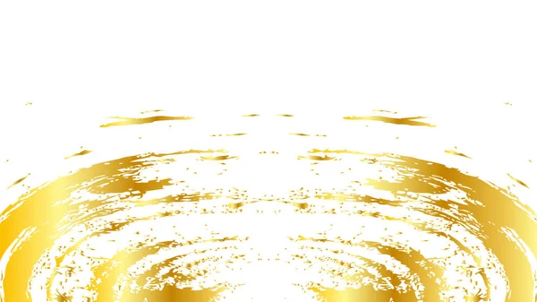 Beyaz Üzerine Fırçalanmış Altın — Stok Vektör