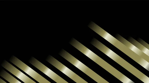 Rayures Métalliques Brillantes Sur Noir — Image vectorielle