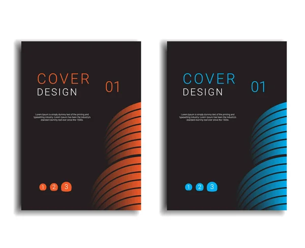 Diseño Portada Libro Tamaño — Vector de stock
