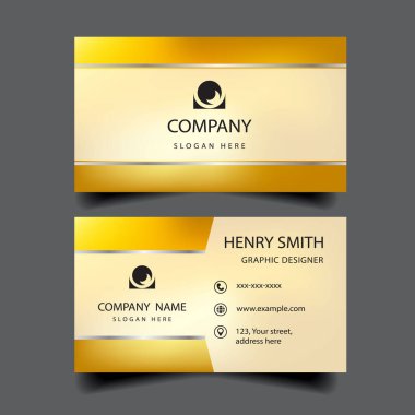 Lüks İş Kartı Şablonu