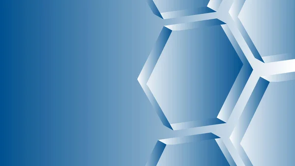 Абстрактный Синий Фон Шестиугольниками — стоковый вектор