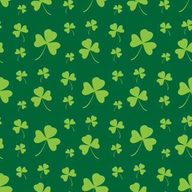 Yeşil 'de Kusursuz Yonca Deseni