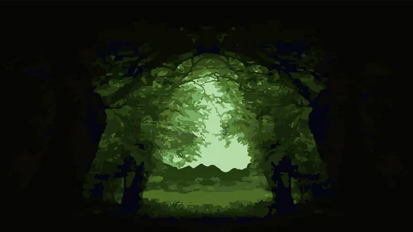 Світло Лісі Ілюстрації Вектора — стоковий вектор
