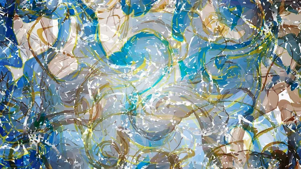 抽象的な背景が青い大理石 — ストックベクタ