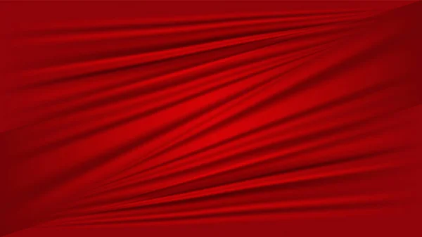 コピースペース付きの赤いカーテンの背景 — ストックベクタ