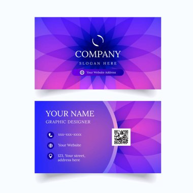 RGB Renkli Modern İş Kartı Şablonu