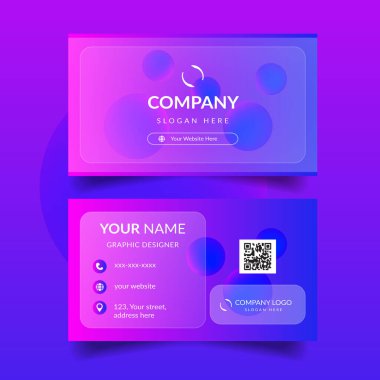 RGB Renkli Modern İş Kartı Şablonu