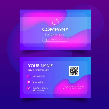 RGB Renkli Modern İş Kartı Şablonu