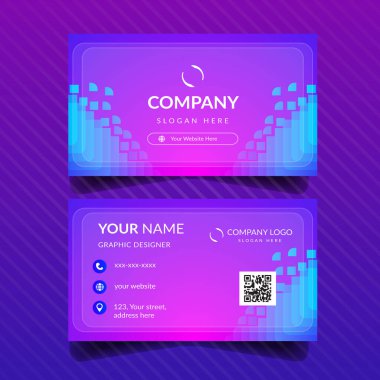 RGB Renkli Modern İş Kartı Şablonu