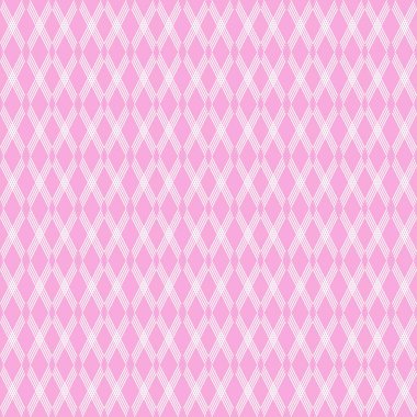 Yumuşak pastel pembe arka planda üst üste binen hassas beyaz elmas çizgileri içeren kusursuz bir geometrik desen. Bu zarif ve büyüleyici tasarım tekstil, duvar kağıtları, hediye paketi ve kadınsı temalı dijital projeler için mükemmeldir.