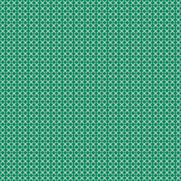 Koyu yeşil arkaplan üzerinde açık yeşil kafes tasarımlı birbirine kenetlenmiş elmas şekilleri içeren kusursuz bir geometrik desen. Yapılandırılmış, ızgara benzeri kompozisyon modern tekstil, duvar kağıtları ve yüzey tasarım projeleri için idealdir.