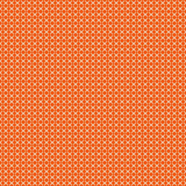 Pürüzsüz bir geometrik desen, koyu turuncu arka planda küçük, tekrar eden beyaz elmas şekilleri içeriyor. Fayans benzeri simetri ve canlı renk paleti onu tekstil, duvar kâğıtları ve dekoratif yüzeyler için ideal hale getiriyor.