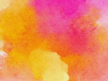 abstract watercolor painted background, watercolor texture, orange pink colored
