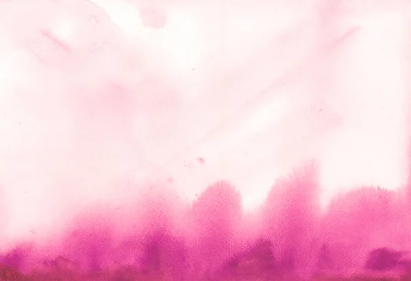 Acuarela Abstracta Mano Dibujado Fondo Rosa — Foto de Stock