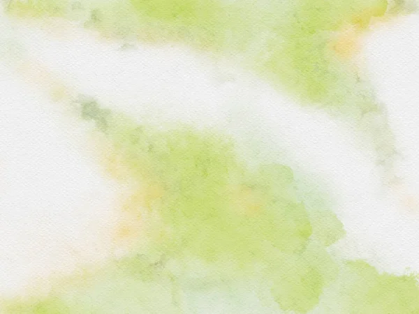 Hand Painted Watercolor Green Frame — Stock Photo, Image