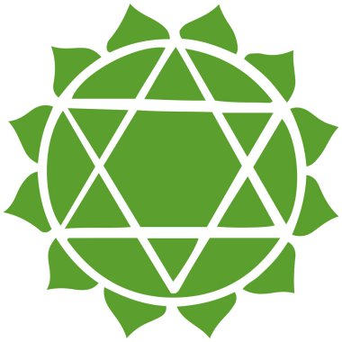 Yoga, Vektör illüstrasyonu, Anahata - illüstrasyon vektörü