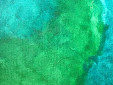 Akrilik soyut tuval dokusu yeşil arkaplan