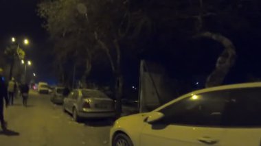 Antakya Carpenter Osman Street, On our left there was a park which no tent and no visiters. All apartmens was colap. My team was talking about flashight battery, It's hard to find. I saw a lot of parks which can use for tent, but to find tent?