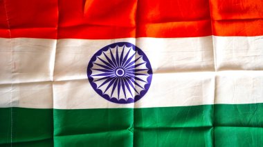 Hindistan 'ın bağımsızlığı veya cumhuriyet günü kutlaması kavramı. Hindistan Bayrağı