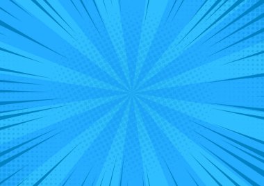 Mavi yarım tonlu çizgi film arkaplanı