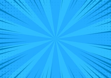 Mavi yarım tonlu çizgi film arkaplanı