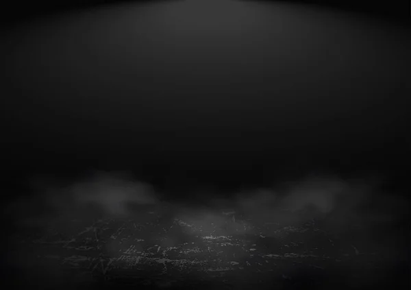 スポットライトベクトル付きの暗い空のスタジオ背景 — ストックベクタ