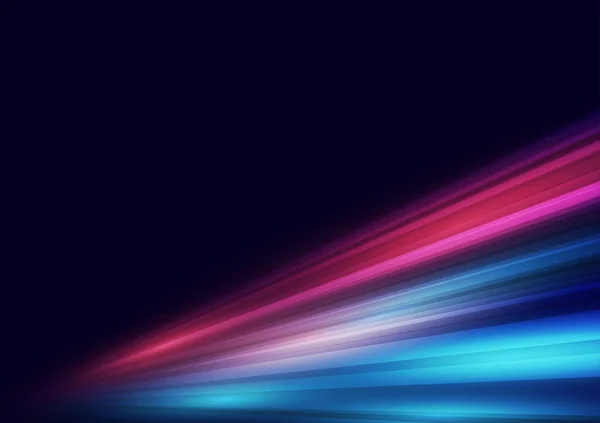 黒の背景に現代の抽象的な高速光の運動効果 ベクターイラスト — ストックベクタ