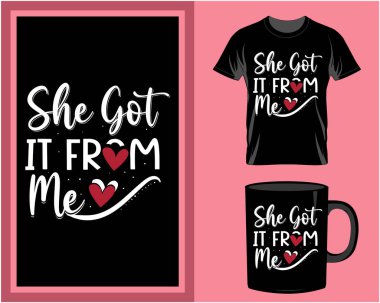 Anneler Günü, tipografi tişörtü ve kupa tasarım vektör illüstrasyonundan alıntılar yapıyor.