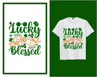 St Patrick's day t shirt design typography vector illustration