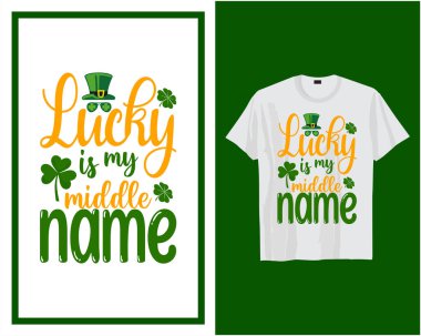 St Patrick's day t shirt design typography vector illustration