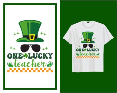 St Patrick's day t shirt design typography vector illustration