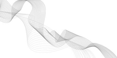 Abstract vector line wave graphics on white background. Business template. Design template for cover, postcard certificate, document, business.