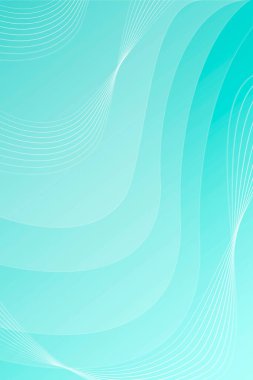 Soyut dinamik mavi çizgiler, dalgalar. Vektör geometrik arka planlar. Kapak ve iş için tasarım şablonu