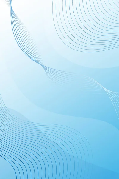 Αφηρημένες Δυναμικές Μπλε Γραμμές Κύματα Γεωμετρικό Υπόβαθρο Διανύσματος Πρότυπο Σχεδιασμού Εικονογράφηση Αρχείου