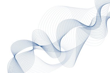 Yumuşak dalga soyut vektör arkaplan düzeni. Kapak için tasarım şablonu, kartpostal sertifikası, belge, iş.