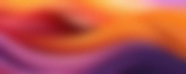 Mor mavi renk gradyan arkaplan, soyut web pankartı tasarımı, taneli doku efekti, kopyalama alanı