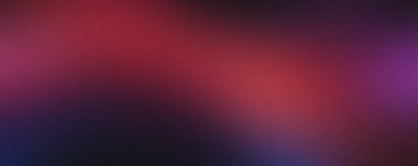 Bulanık kırmızı soyut arkaplan, boş alan, taneli gürültü, gradyan dalga dokusu.