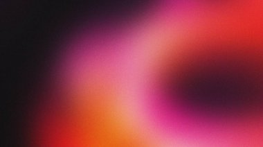 Soyut gürültü dokusu arka plan, kumlu kırmızı turuncu mor gradyan pankart