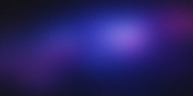 Gradyan koyu mavi ve pembe taneli arkaplan, soyut gürültü dokusu pankartı