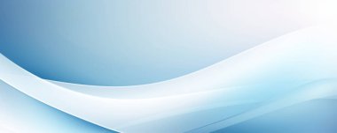 Soyut gradyan arkaplan, açık maviden beyaza yumuşak renk geçişleriyle dalga.