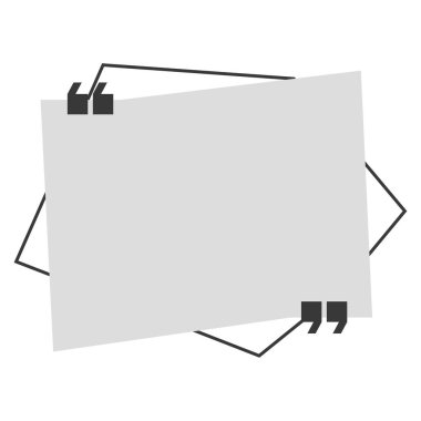 Alıntı balonu. Alıntı. Alıntı şablonu.