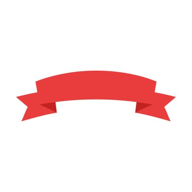 Kurdele. Kırmızı kurdele. Kurdele şablonu. Pankart boş. Sancak şablonu.