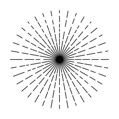 Güneş patlaması ikonu. Patlama sembolü.