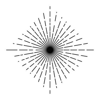 Güneş patlaması ikonu. Patlama sembolü.