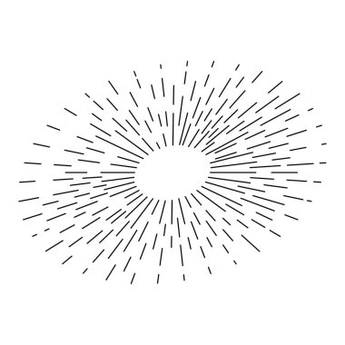 Güneş patlaması ikonu. Patlama sembolü.