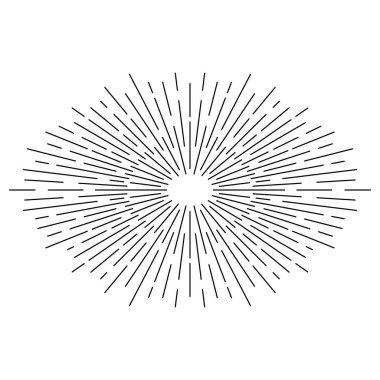 Güneş patlaması ikonu. Patlama sembolü.